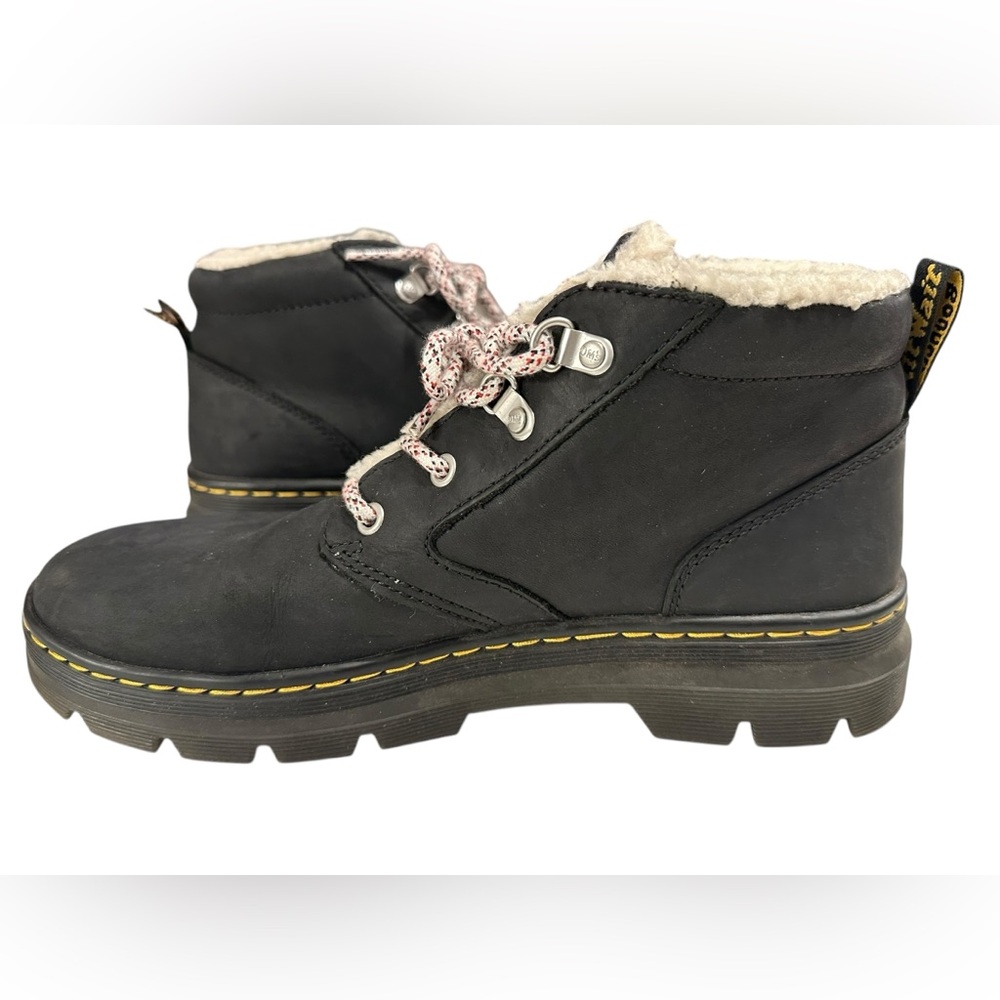Dr Martens Bonny Boots Womens Size 11 Faux Shearling Lined Casual Black Grunge - Picture 5 of 8